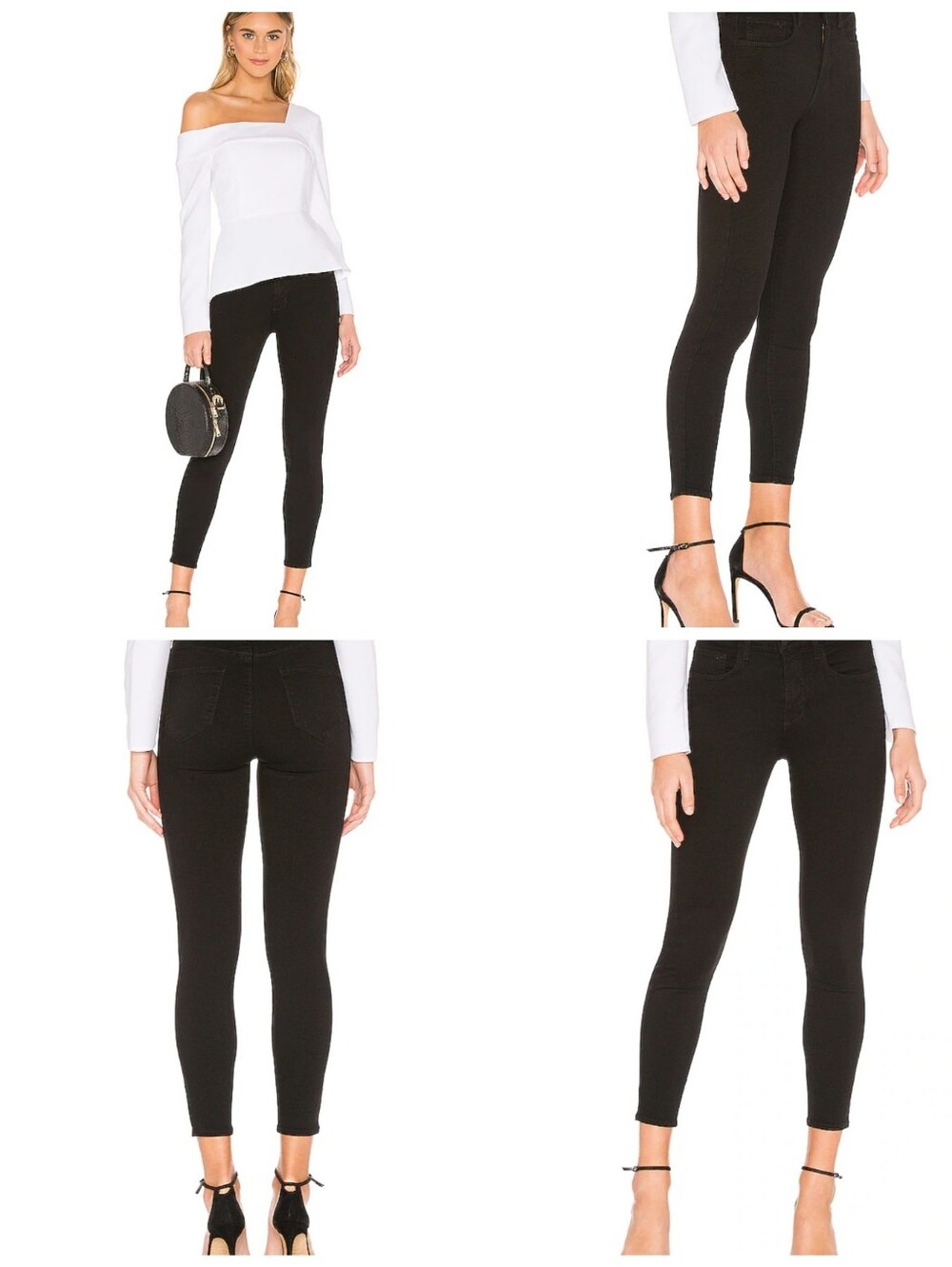 L'AGENCE Black Margot Skinny Ankle Pants Size 29